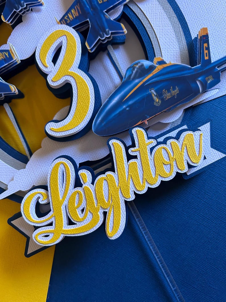 Blue Angels Cake Topper - Etsy