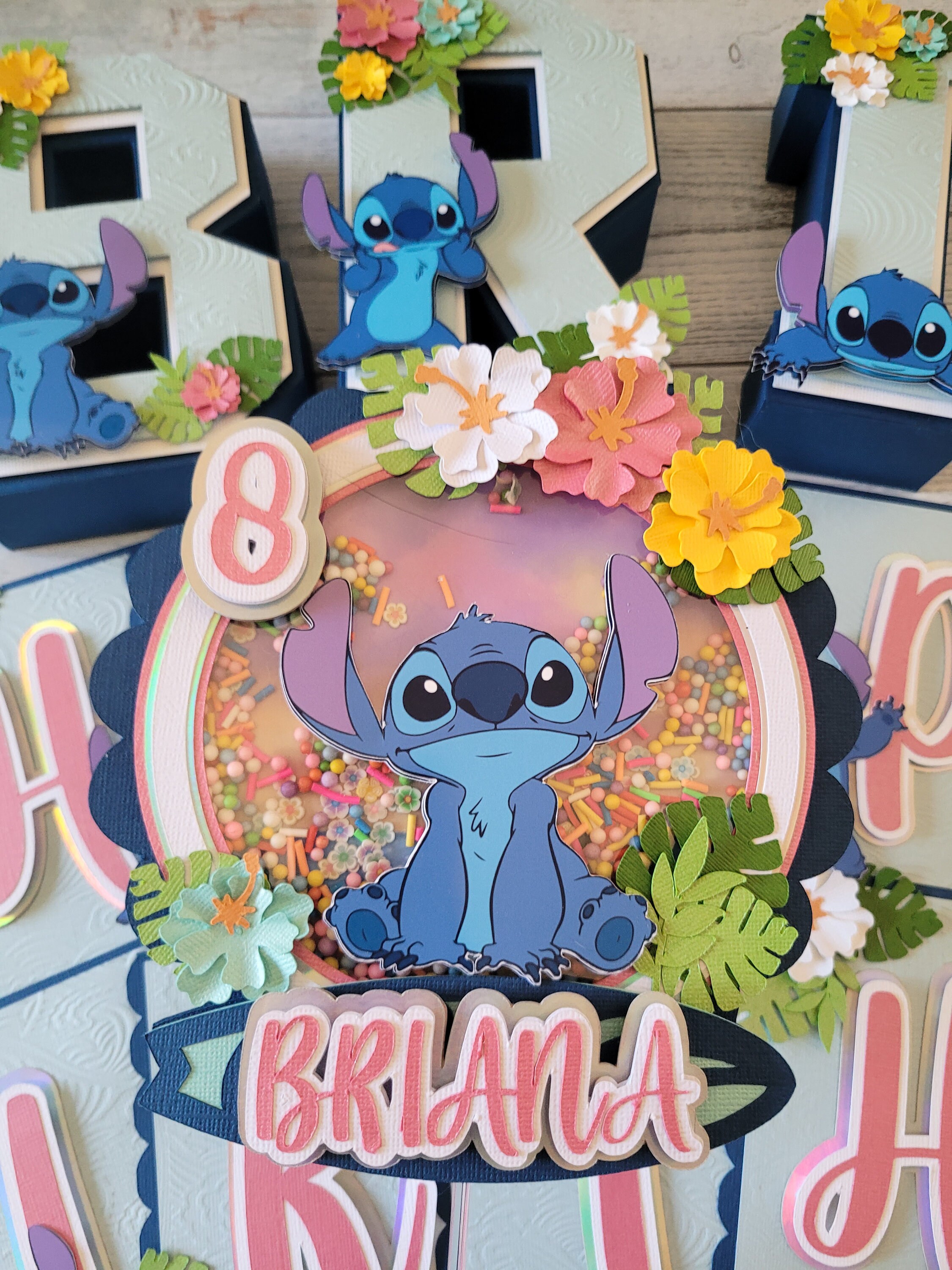 3D Shaker Stitch Cake Topper l Personalised