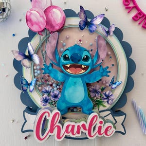 Stitch Shaker Cake Topper