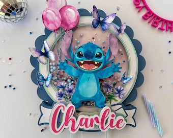 Stitch Shaker Cake Topper