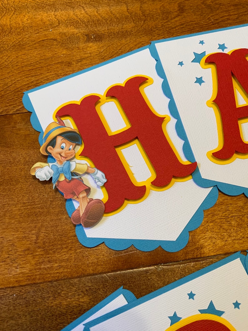 Pinocchio Banner 3D - Etsy