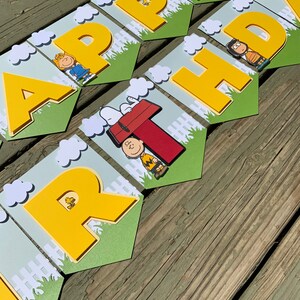 Charlie Brown Birthday Banner - Etsy
