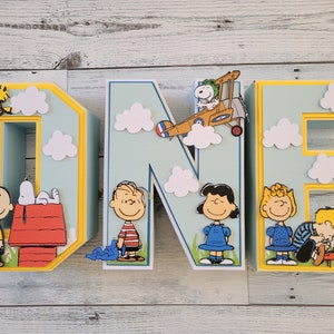 Charlie Brown 3D Letters