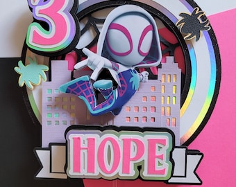 Spider Gwen Cake Topper (3D)