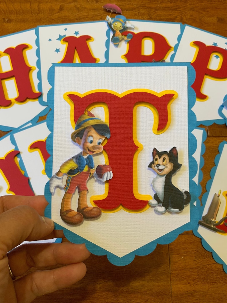 Pinocchio Banner 3D - Etsy