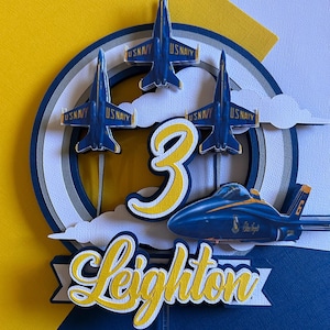 Blue Angels Cake Topper