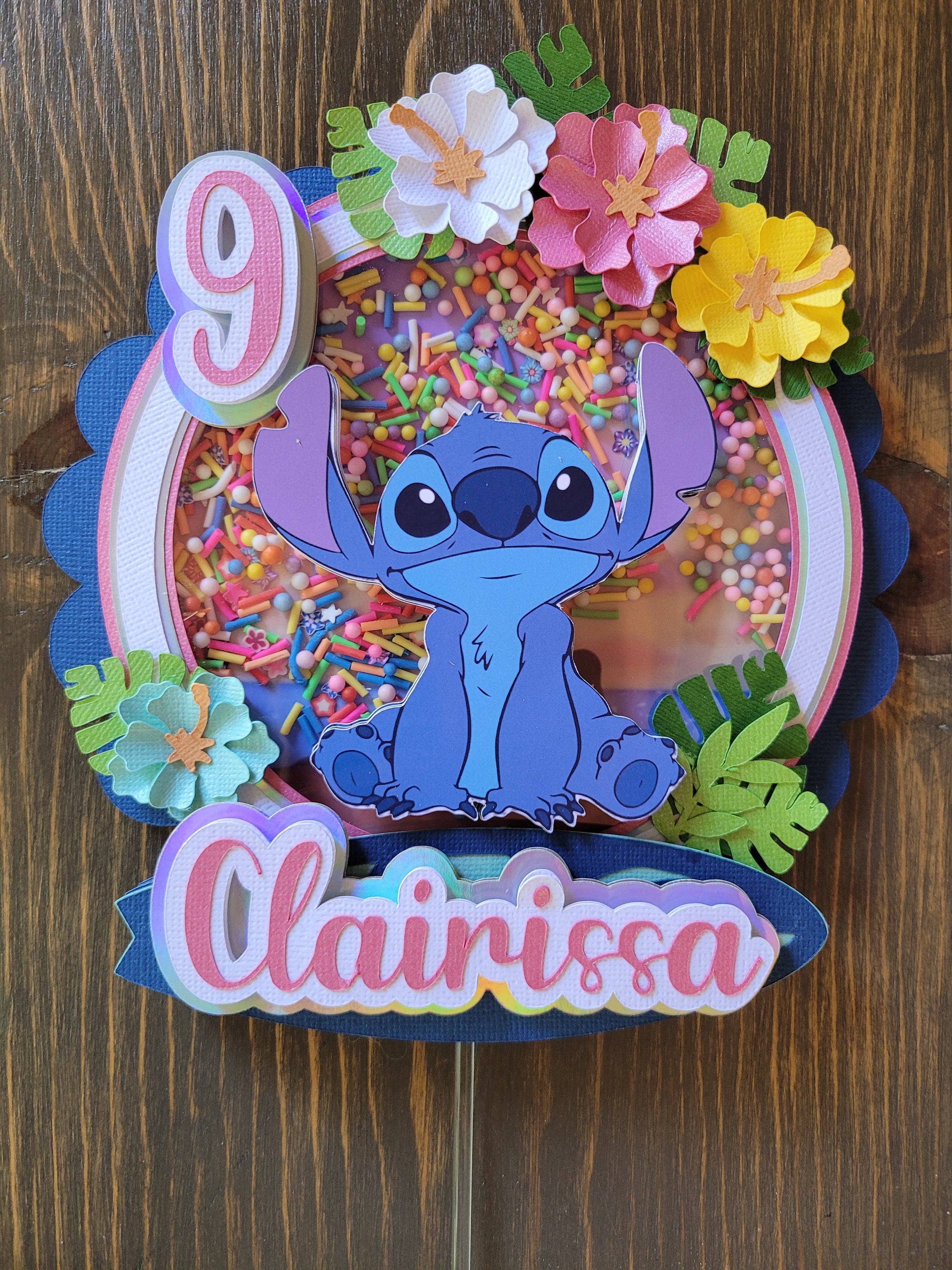 10 Pcs Lilo And Stitch Cake Topper Children's Birthday Party Cake D