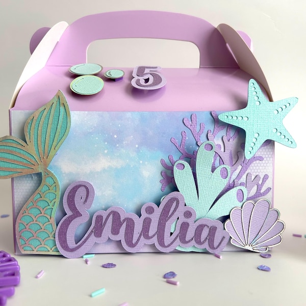Mermaid Favor Box - Etsy