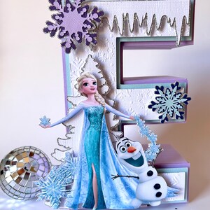Frozen 3D letters