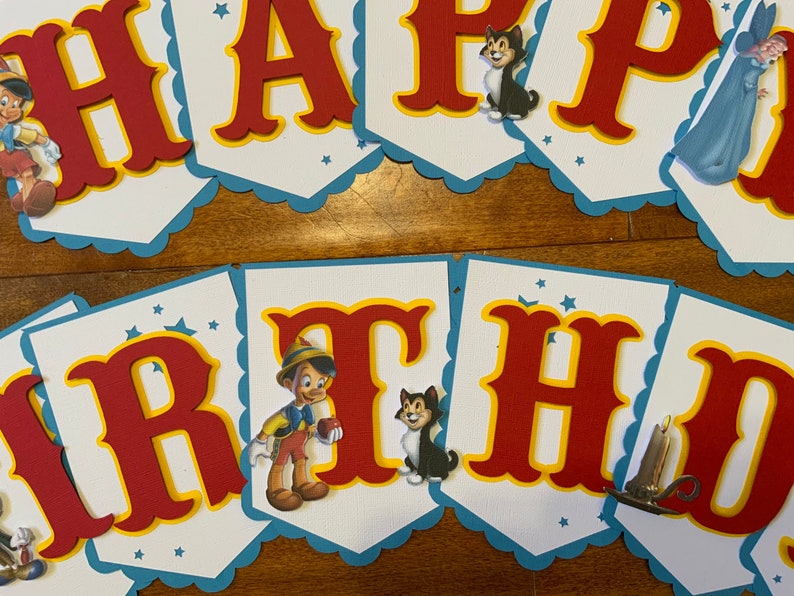Pinocchio Banner 3D - Etsy