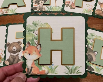 Woodland Animal Banner