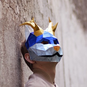 DIY Horned Cat Mask | Papercraft Cat Mask | Halloween Cat Mask