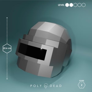 DIY PUBG Helmet templates + dxf | PUBG Helmet papercraft | pubg cosplay