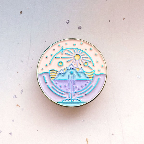 Different Worlds Duochrome Enamel Pin