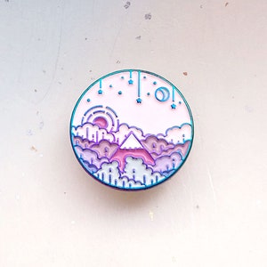 Moon Rise Duochrome Enamel Pin