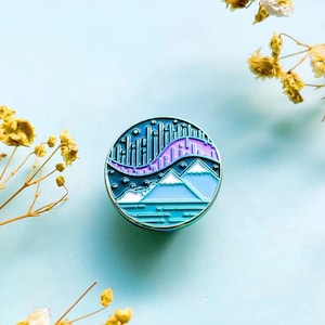 Aurora Borealis Duochrome Enamel Pin