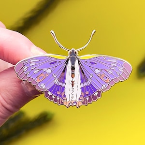 Lesser Purple Emperor Butterfly Enamel Pin