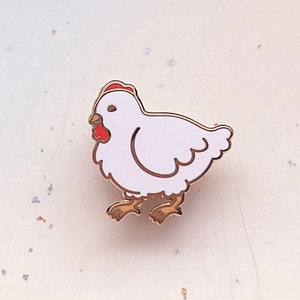 Chibi Chicken Enamel Pin
