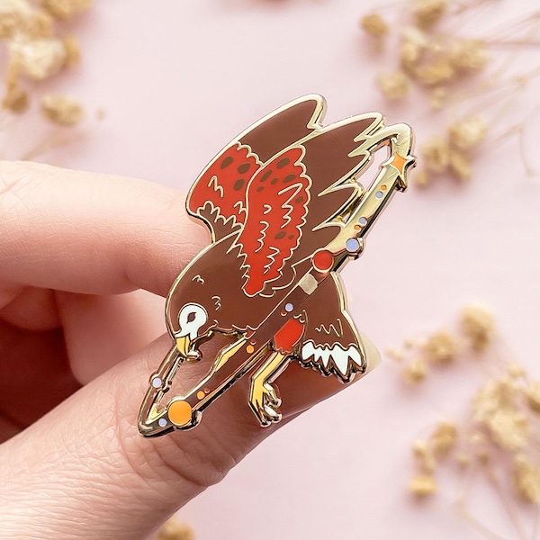 Cosmic Hawk Enamel Pin