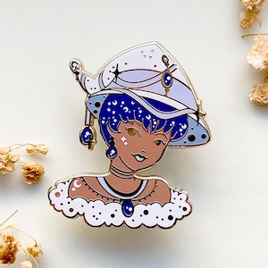 December Witch Tanzanite Enamel Pin