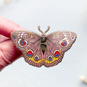 Buckeye Butterfly Enamel Pin