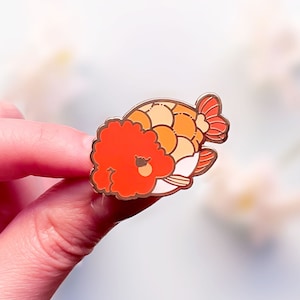 Chibi Ranchu Goldfish Enamel Pin