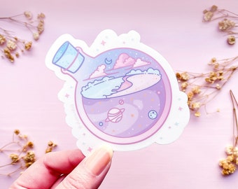 Space Sea Potion Clear Vinyl Sticker