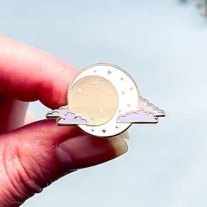 Moon Phase Enamel Pin