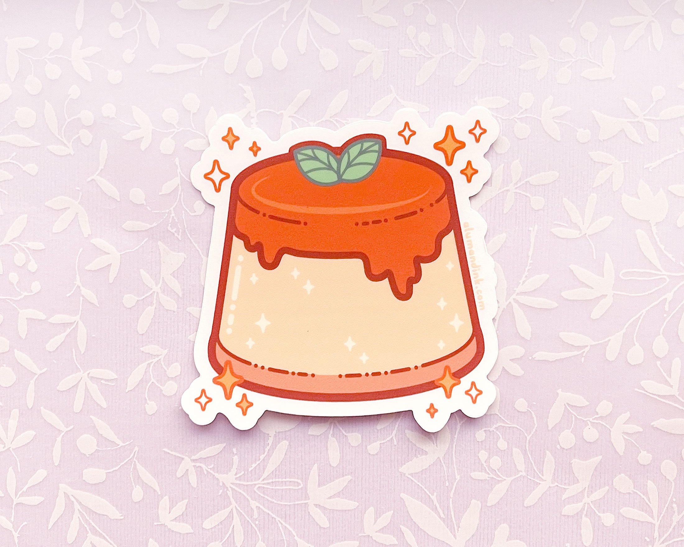 Starry Flan Creme Caramel Custard Dessert Clear Vinyl Sticker - Etsy