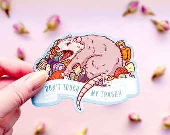 Don't Touch My Trash Possum Magnet