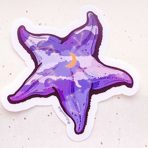 Starryfish Starfish Clear Vinyl Sticker