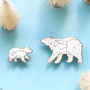 Ursa Major and Ursa Minor Enamel Pin Set
