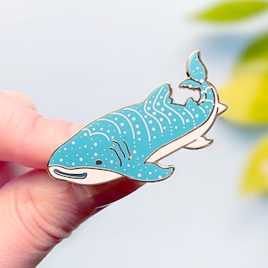 Happy Whale Shark Enamel Pin