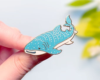 Happy Whale Shark Enamel Pin