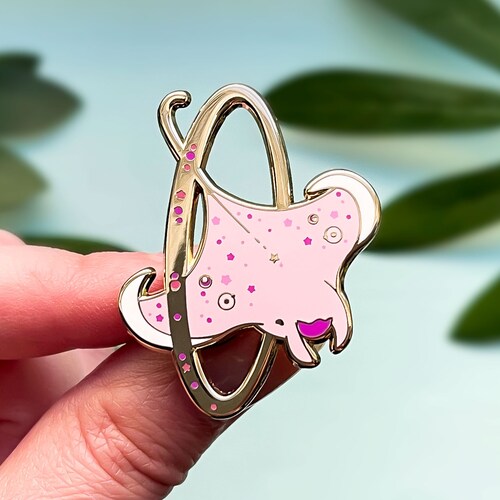 Cosmic Ray Enamel Pin