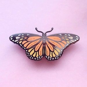 Monarch Butterfly Enamel Pin image 5