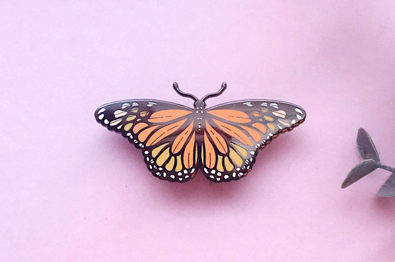 Monarch Butterfly Enamel Pin image 5