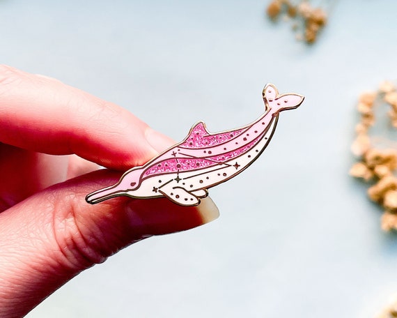Octans Constallation La Plata Dolphin Enamel Pin