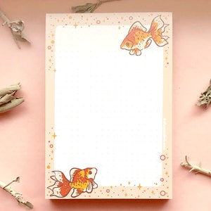 Starry Goldfish Dotted Grid Notepad image 4