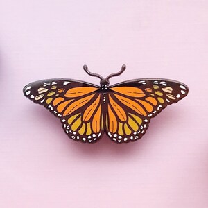 Monarch Butterfly Enamel Pin image 3