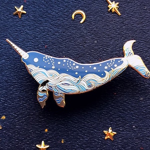 Starry Narwhal Enamel Pin image 9