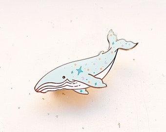 Space Whale Mira Enamel Pin