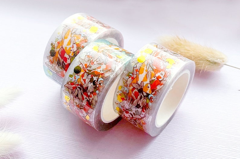 Fancy Koi Gold Foil Clear PET Tape image 8