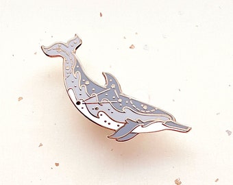 Triangulum Spinner Dolphin Enamel Pin