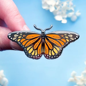 Monarch Butterfly Enamel Pin image 1