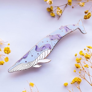 Big Blue Whale Enamel Pin (Celestial Hemisphere)
