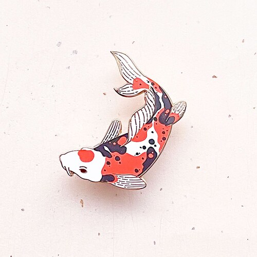 Starry Night Koi Fish Enamel Pin Koi Fish Pin Koi Fish Etsy