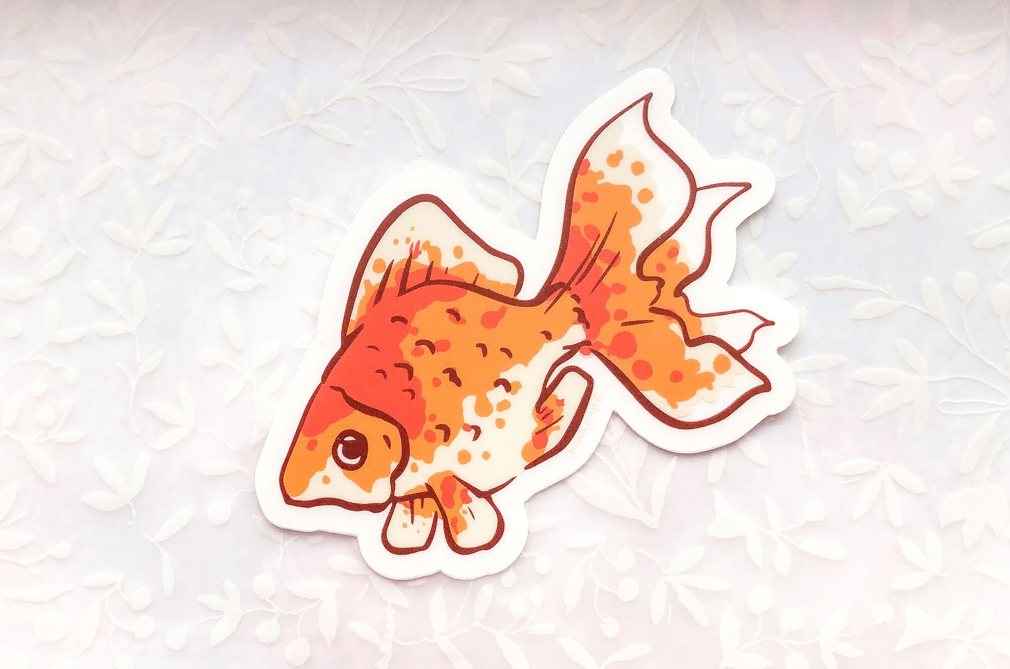 Goldfish Clear Vinyl Sticker - Etsy