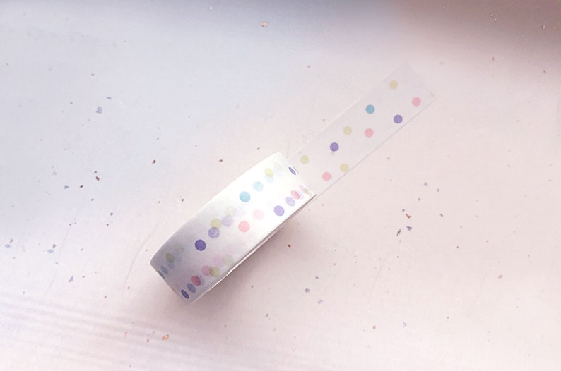 Pastel Polka Dots Washi Tape image 1