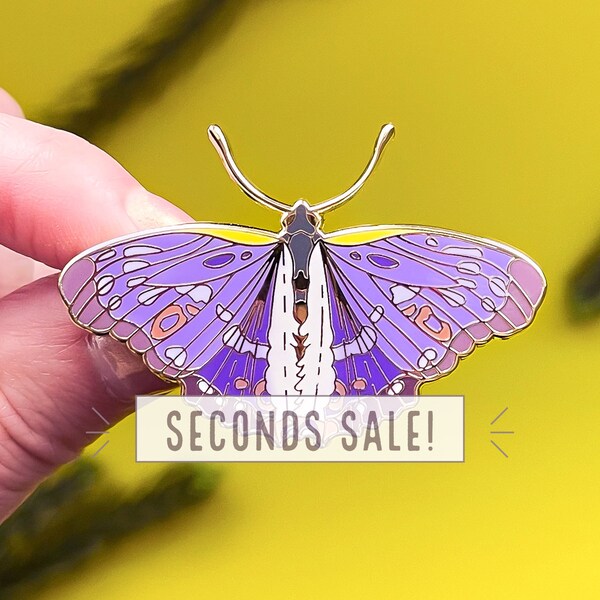 SECONDS SALE Lesser Purple Emperor Butterfly Pin